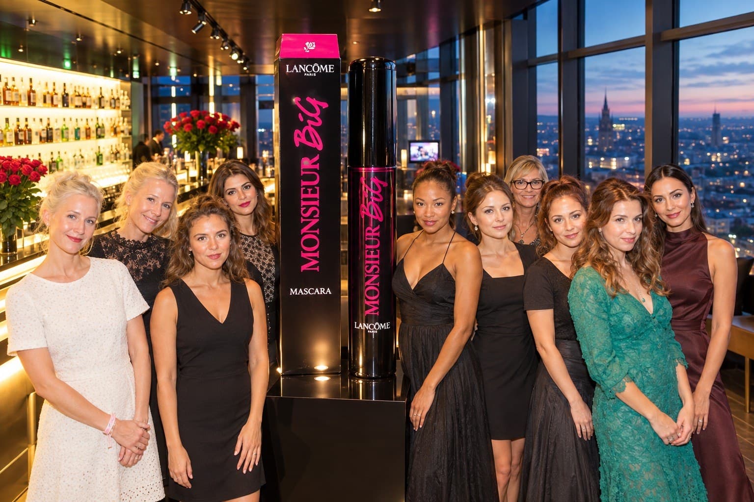 Visualisierung: Lancôme Monsieur Big Mascara-Launch in der Melia 57 Sky Bar